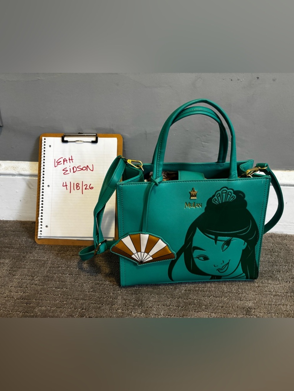 Mulan Loungefly Teal Purse